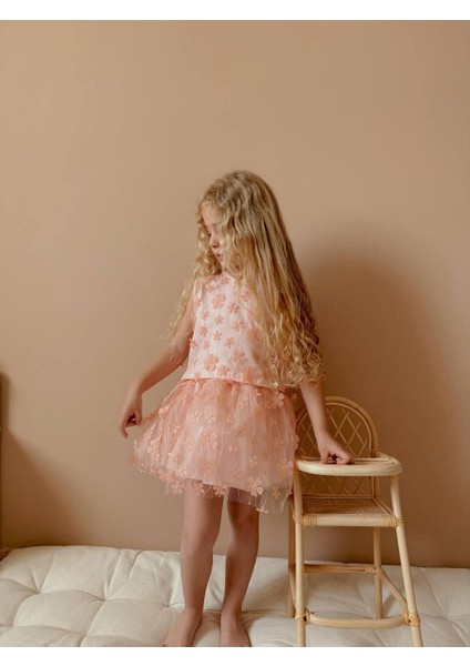 Yigit Butik Çiçek Işlemeli Tüllü Kız Çocuk Takım fırsatları