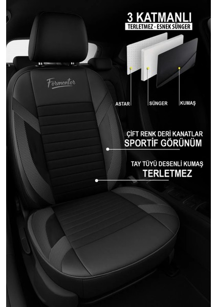 Volvo XC90 T8 Twin Engine 7k R-Design Geartronic 2016 Uyumlu Tay Tüyü Oto Kılıf Siyah