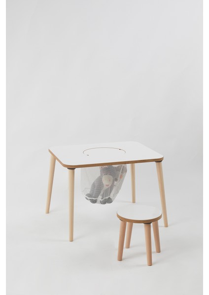 Çocuk Aktivite Masası, Çalışma Masası Sandalye Takımı Sepetli Etkinlik Masası- Yaz- Sil Yüzey indirimleri