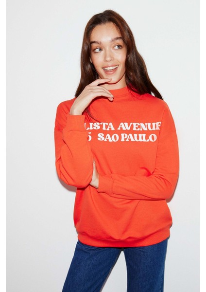 Freya Oversize Turuncu Sweatshirt fiyatları