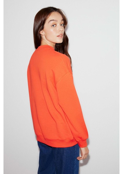 Freya Oversize Turuncu Sweatshirt