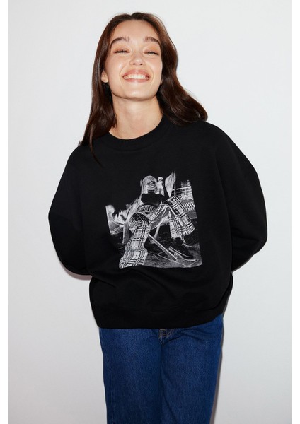 Sketch Oversize Siyah Sweatshirt fiyatları