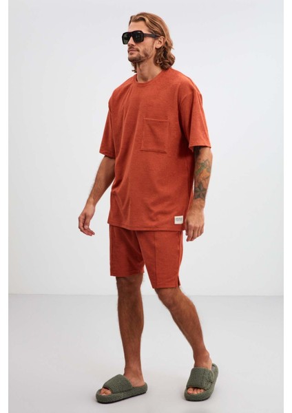 Delta Erkek Relaxed Kalıp Kiremit Rengi Şort fiyatları