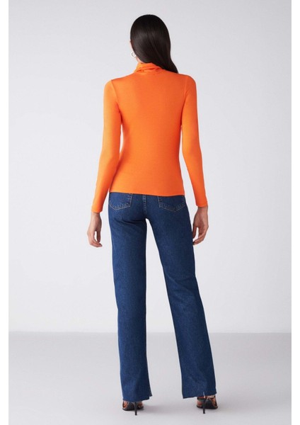 Mısha Kadın Viskon Esnek Kumaşlı Boğazlı Bluz