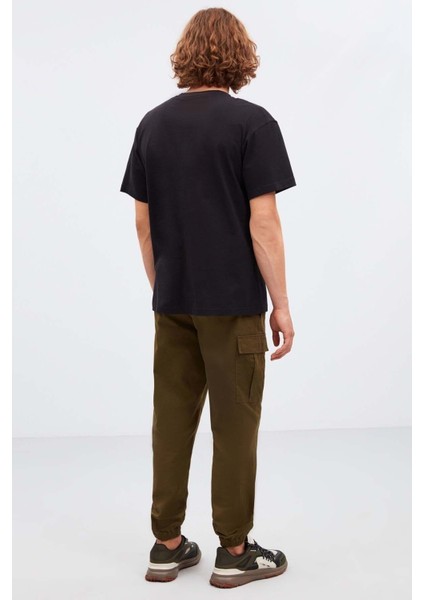 Landhike Relaxed Oversize Siyah T-Shirt