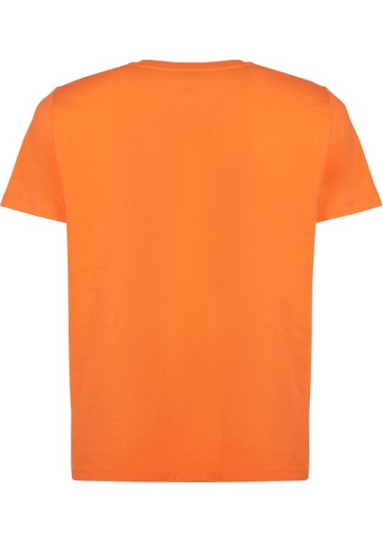 Utah Erkek Ikili Set Slim Fit Mavi / Turuncu T-Shirt