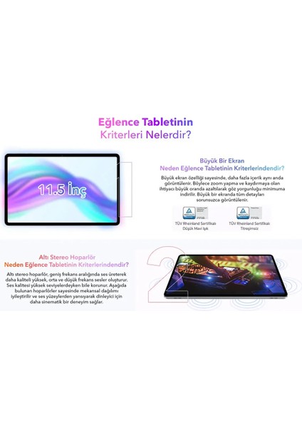 Pad X9 4gb 128GB Wifi 11.5'' Uzay Gri Tablet Kalem Hediyeli