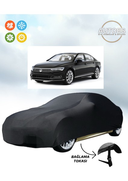 Volkswagen Passat B8 2018 Model Araba Brandası,oto Branda Alttan Bağlantı Tokalı Siyah