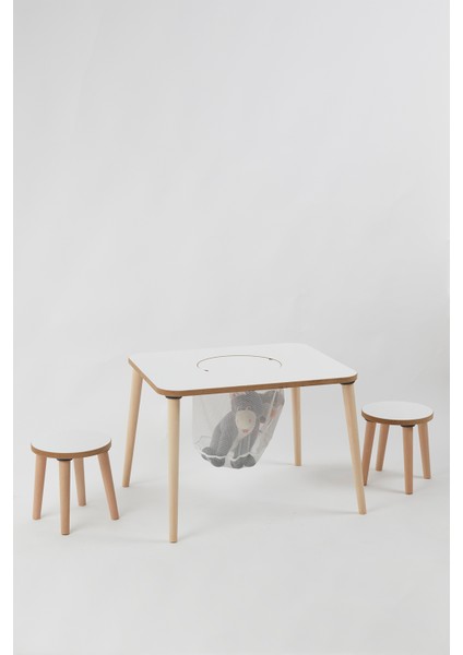 Çocuk Aktivite Masası, Çalışma Masası Sandalye Takımı Sepetli Etkinlik Masası- Yaz- Sil Yüzey fırsatları