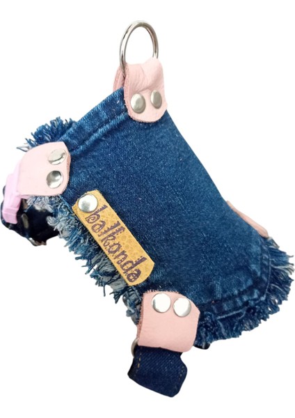 Köpek Göğüs Tasması Minik Irk Kot Cepli Göğüs ÖLÇÜSÜ:25-40CM Ayarlamalı 1-5kg Dog Harness Gt2-37