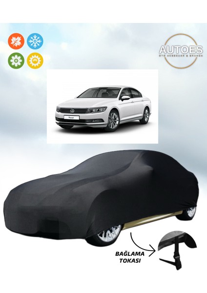 Volkswagen Passat B8 2019 Model Araba Brandası,oto Branda Alttan Bağlantı Tokalı Siyah