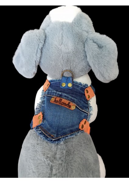 Köpek Göğüs Tasması Minik Irk Kot Cepli Göğüs ÖLÇÜSÜ:20-35CM Ayarlamalı 1-5kg Dog Harness Gt2-38