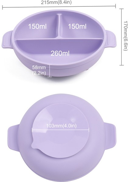 Silikon Beslenme Seti Vakumlu Silikon Mama Tabağı Ve Kasesi, Silikon Çatal Ve Kaşık, Bardak /mavi modelleri