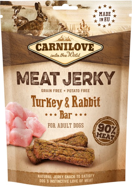 Hindili ve Tavşanlı Jerky Ödül Maması 100 gr