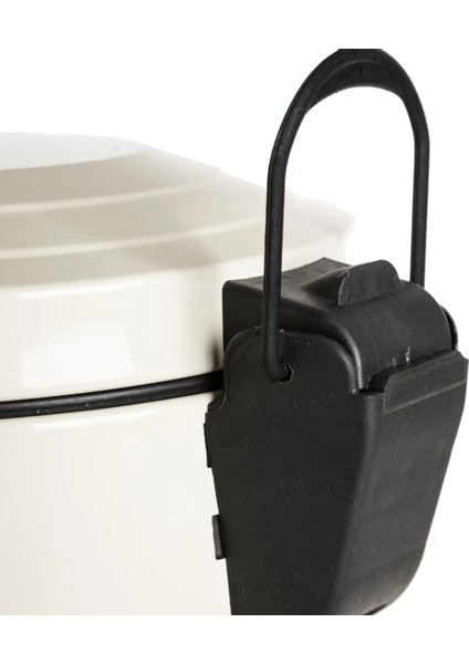 16 Litre Vitange Çizgili Beyaz Pedallı Çöp Kovası-Metal Çöp Kovası modelleri