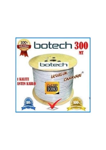 300MT Koaksiyel Uydu Anten Kablo Rg 6/U4L