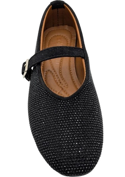 Urselene | Kadın Suni Deri Fiyonklu Babet - Full-Siyah - 36 modelleri