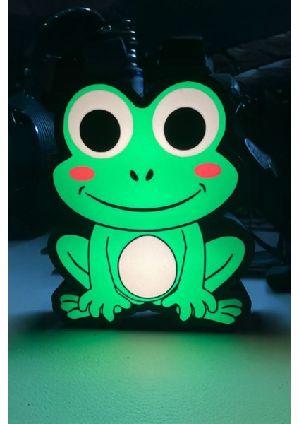 Sevimli Kurbağa Tasarımlı Gece Lambası