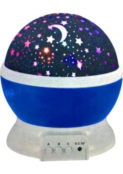 Star Master Pilli Dönerli Gece Lambası (4887)