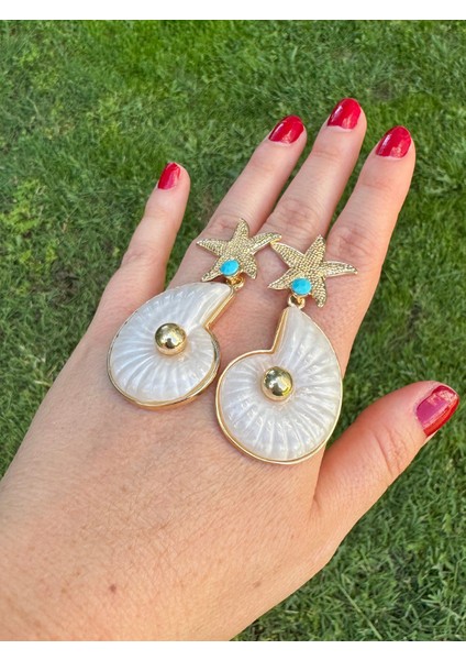 Istridye Sallantılı Yıldız Küpe indirimleri