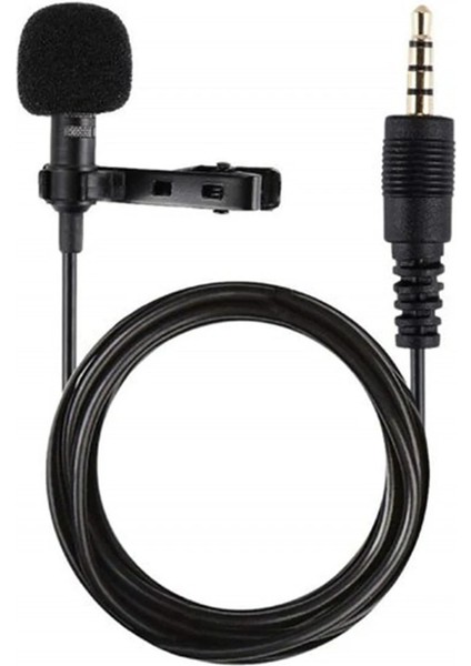 3.5mm Jak 1.5 Metre Double Mikrofon - Siyah Inslm