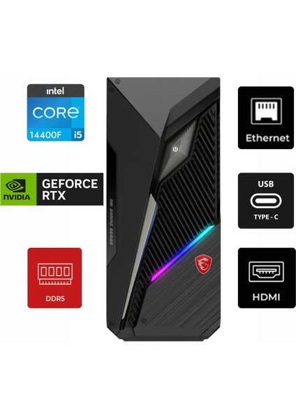 Msı Mag Infinite S3 I5-14400F 14NUD5-1433EU-432 32GB 1tb Rtx 5070 12GB Gddr7 Windows 11 Home Masaüstü Oyun Bilgisayarı & 14NUD51433EUK432