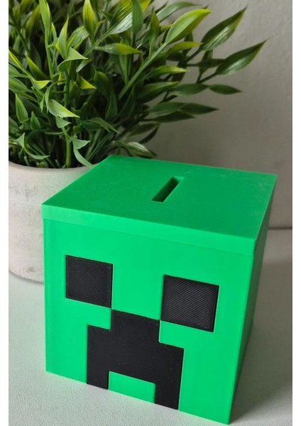 Minecraft Creeper Tasarımlı Kumbara