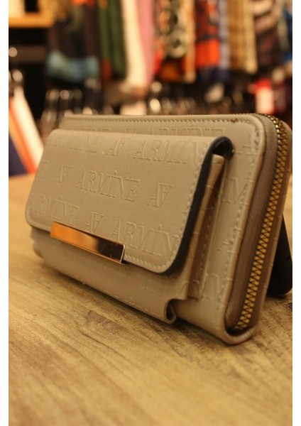 Şık Tasarım Vizon Lazer Kadın Cüzdan