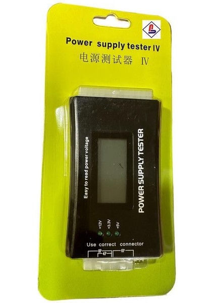 Dijital Ekranlı Power Supply Test Cihazı Güç Kaynağı Psu Test Cihazı 20-24 Pin