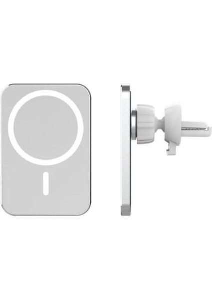 Apple Iphone 12 / 12 Pro / 12 Pro Max Kablosuz Şarj Aleti Magsafe Araç Içi Manyetik Şarj 15W