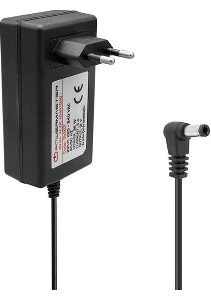 Powermaster PM-12667 12 Volt - 3 Amper 5.5*2.5 mm Uçlu Plastik Kasa Priz Tipi Adaptör