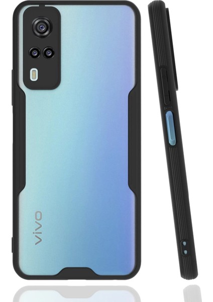 Vivo Y53S Kılıf Platin Silikon - Siyah Inslm