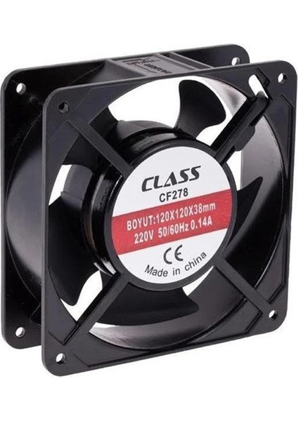 Class CF278 120X120X38 220 Volt Aksiyel Fan