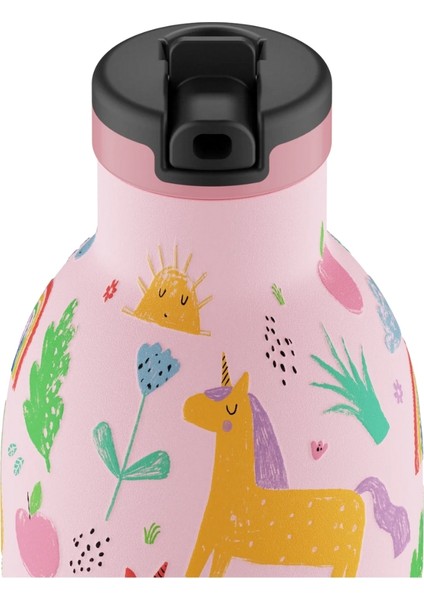 Clima Bottle Magic Friends Pipetli Paslanmaz Çelik Çocuk Su Matarası 330 ml fiyatları