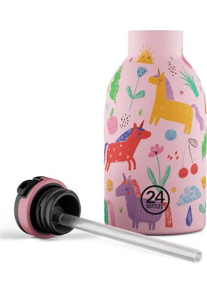 Clima Bottle Magic Friends Pipetli Paslanmaz Çelik Çocuk Su Matarası 330 ml fırsatları