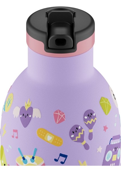 Clima Bottle Music Friends Pipetli Paslanmaz Çelik Çocuk Su Matarası 330 ml fiyatları