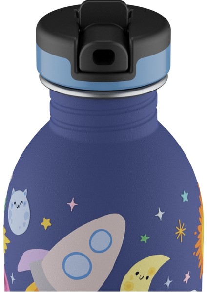 Kids Bottle Space Friends Pipetli Paslanmaz Çelik Çocuk Su Matarası 250 ml fiyatları