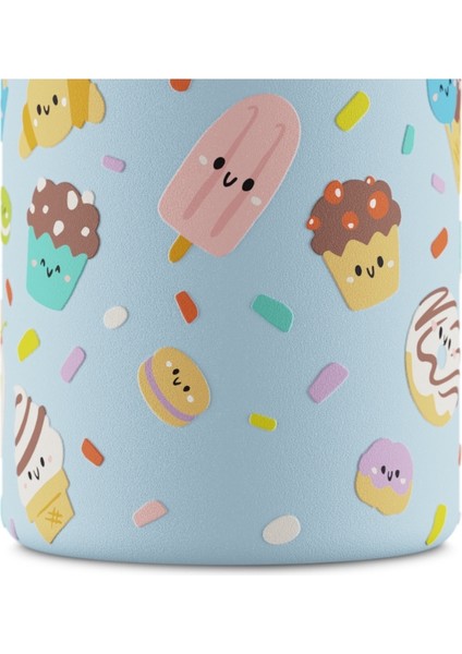 Kids Bottle Sweet Friends Pipetli Paslanmaz Çelik Çocuk Su Matarası 250 ml indirimleri