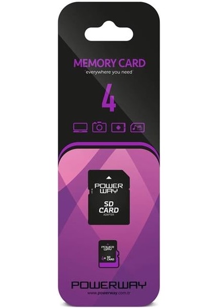 Powerway Pwr-4 Micro 4gb Micro Sd Hafıza Kartı