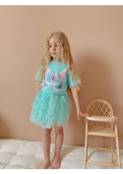 Yigit Butik Tül Etekli Kız Çocuk Takım fiyatları