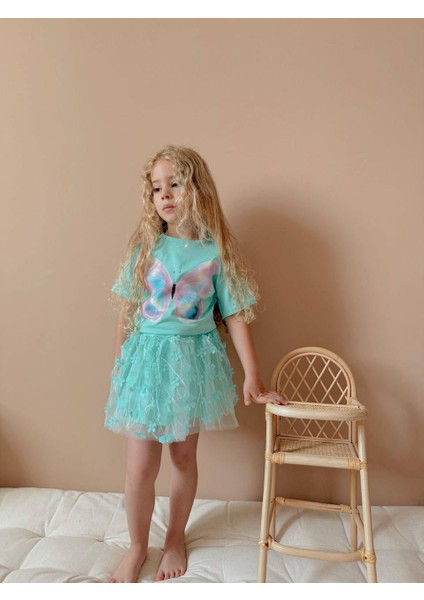 Yigit Butik Tül Etekli Kız Çocuk Takım fırsatları