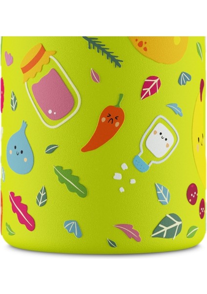 Kids Bottle Veggie Friends Paslanmaz Çelik Çocuk Su Matarası 250 ml indirimleri
