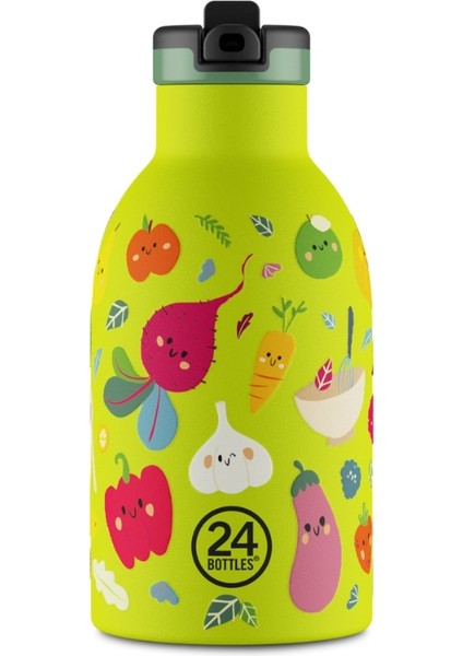 Clima Bottle Veggie Friends Pipetli Paslanmaz Çelik Termos 330 ml