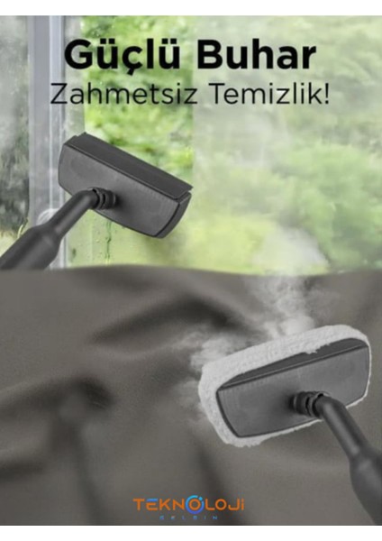 CB902A El Tipi Buharlı Temizleyici 1500 Watt 3 Psı Yüksek Basınç 8 Başlıklı Ev Araba Buhar Makinesi