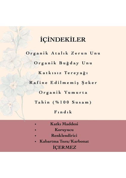 Tahinli Fındıklı Kurabiye(Atalıkorganikzerununu)