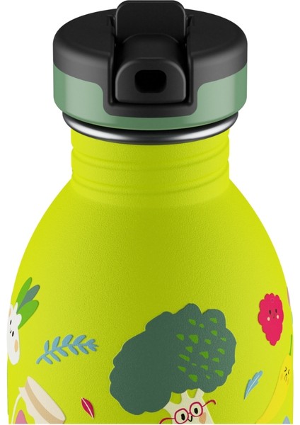 Kids Bottle Veggie Friends Pipetli Paslanmaz Çelik Çocuk Su Matarası 500 ml fiyatları