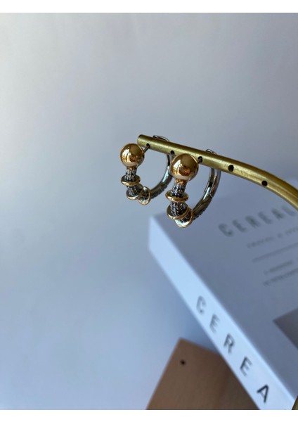 Zirkon Taşlı Sarmal Model Vıp Halka Küpe fiyatları