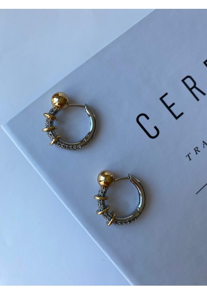 Zirkon Taşlı Sarmal Model Vıp Halka Küpe modelleri