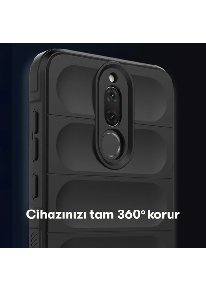 Huawei Mate 10 Lite Kılıf Optimum Silikon - Siyah Inslm