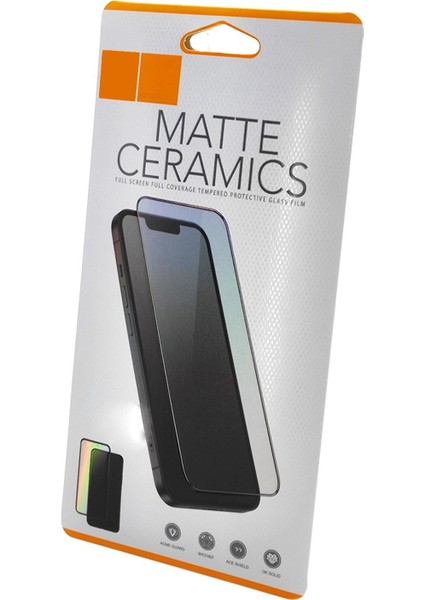 iPhone 14 Plus Uyumlu Ön Koruma Mat Seramik Nano Ekran Koruyucu (Siyah) fiyatları